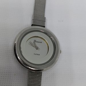 Geneva Platinum Stainless Steel Women's Watch